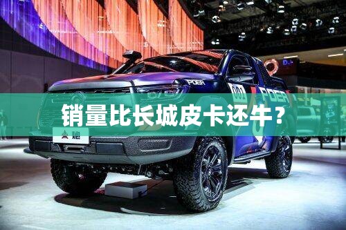 销量比长城皮卡还牛? 销量比长城皮卡还牛?