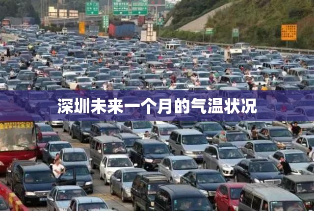 深圳未来一个月的气温状况