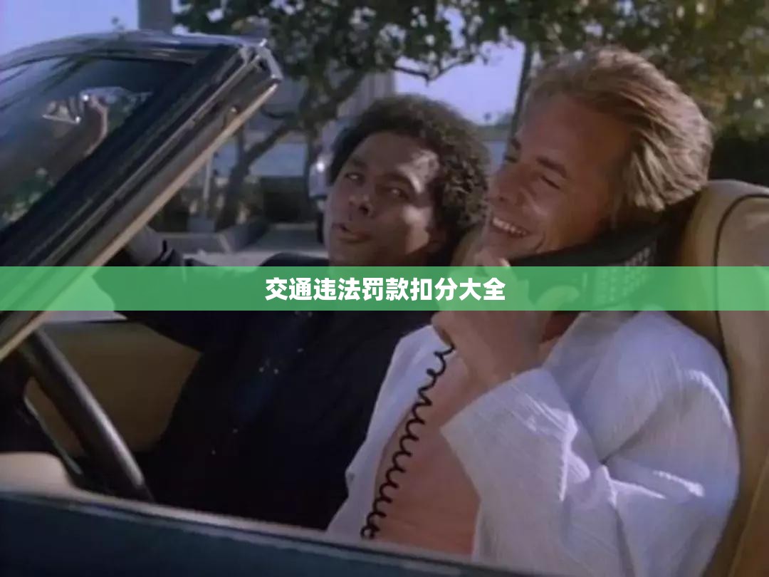 交通违法罚款扣分大全