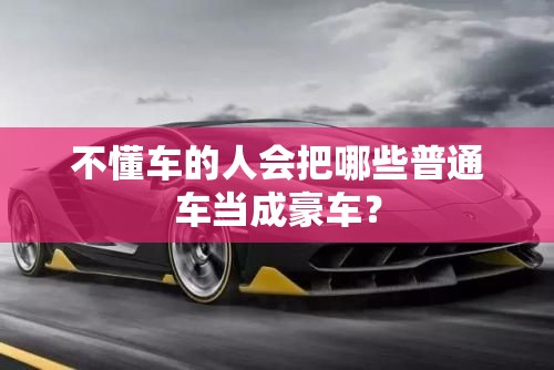 不懂车的人会把哪些普通车当成豪车？