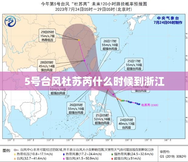 5号台风杜苏芮什么时候到浙江