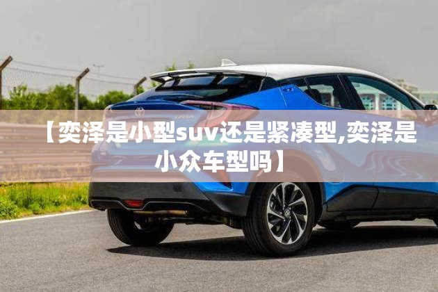 【奕泽是小型suv还是紧凑型,奕泽是小众车型吗】