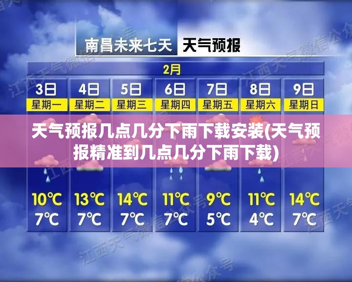 天气预报几点几分下雨下载安装(天气预报精准到几点几分下雨下载)