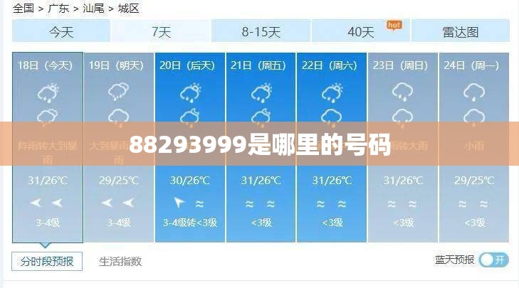 88293999是哪里的号码