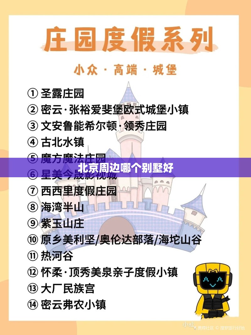 北京周边哪个别墅好