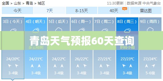青岛天气预报60天查询