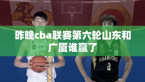 昨晚cba联赛第六轮山东和广厦谁赢了