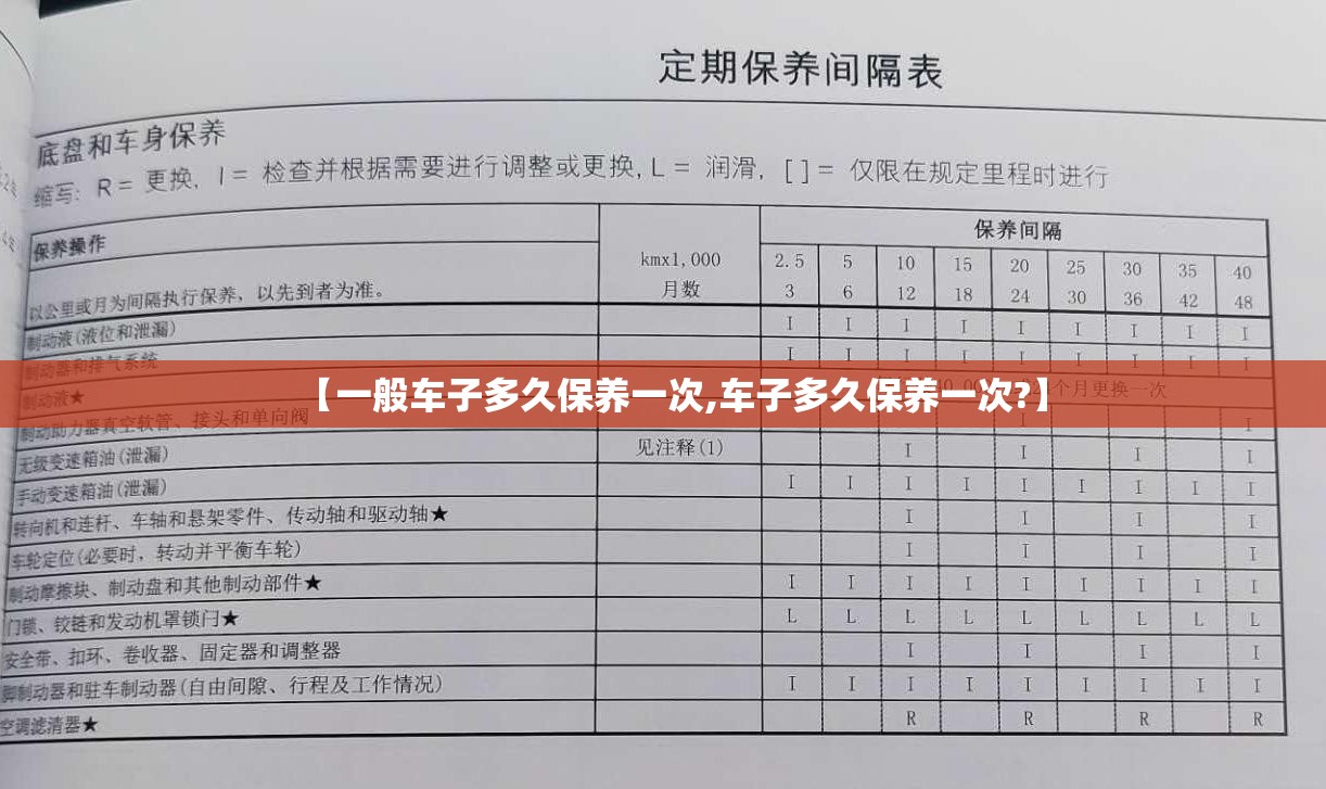 【一般车子多久保养一次,车子多久保养一次?】