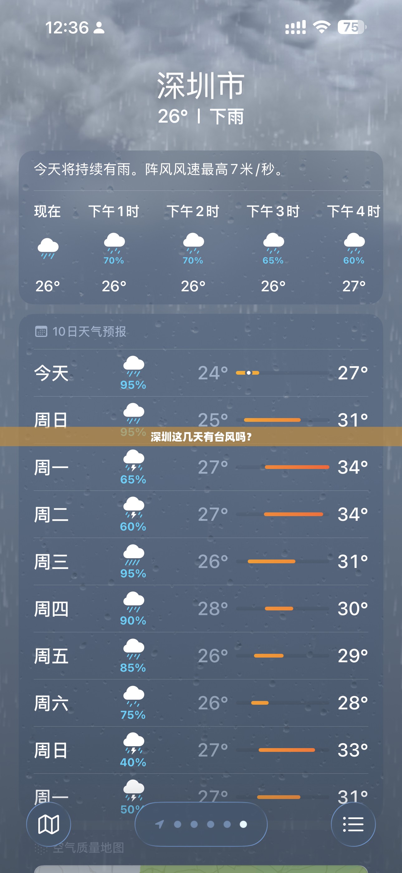 深圳这几天有台风吗? 深圳这几天有台风吗?