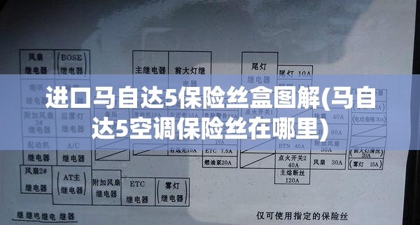 进口马自达5保险丝盒图解(马自达5空调保险丝在哪里) 进口马自达5保险丝盒图解(马自达5空调保险丝在哪里)