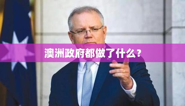 澳洲政府都做了什么？