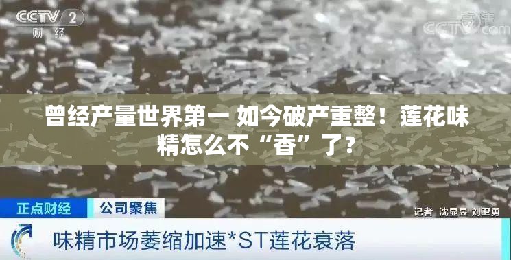 曾经产量世界第一 如今破产重整！莲花味精怎么不“香”了？