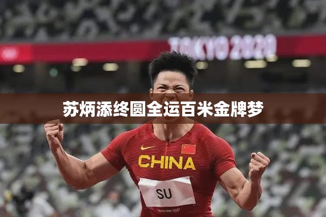 苏炳添终圆全运百米金牌梦