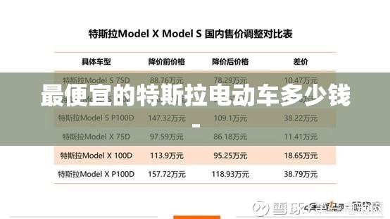 最便宜的特斯拉电动车多少钱-
