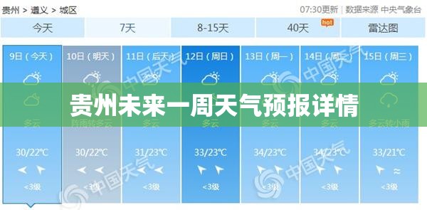 【贵州未来一周天气预报详情,贵州未来一个星期的天气预报】
