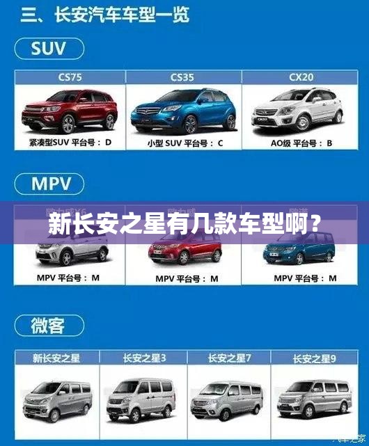 新长安之星有几款车型啊？