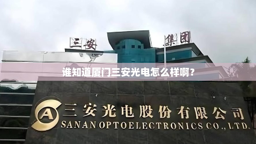 谁知道厦门三安光电怎么样啊? 谁知道厦门三安光电怎么样啊?