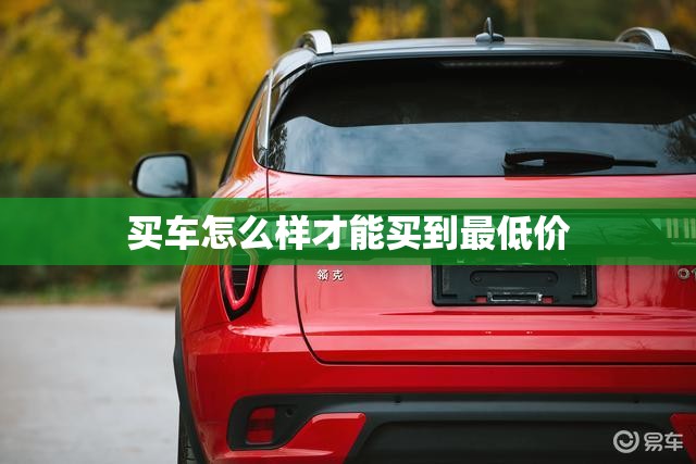 买车怎么样才能买到最低价(怎样买车更便宜) 买车怎么样才能买到最低价(怎样买车更便宜)