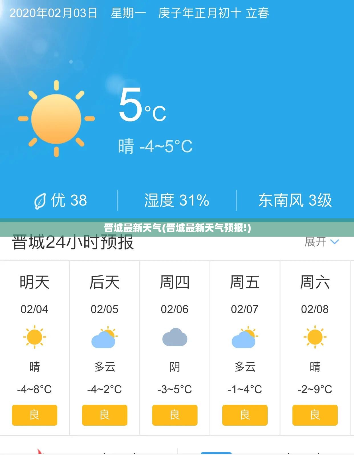 晋城最新天气(晋城最新天气预报!)