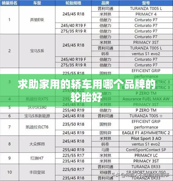 求助家用的轿车用哪个品牌的轮胎好