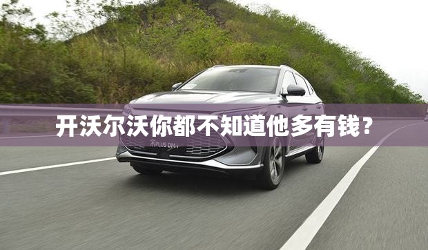 开沃尔沃你都不知道他多有钱？