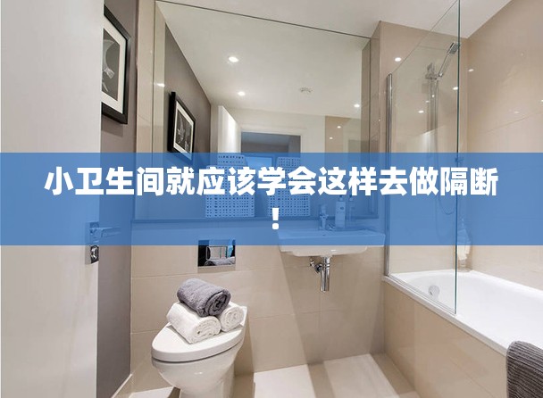 小卫生间就应该学会这样去做隔断！