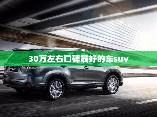 30万左右口碑最好的车suv