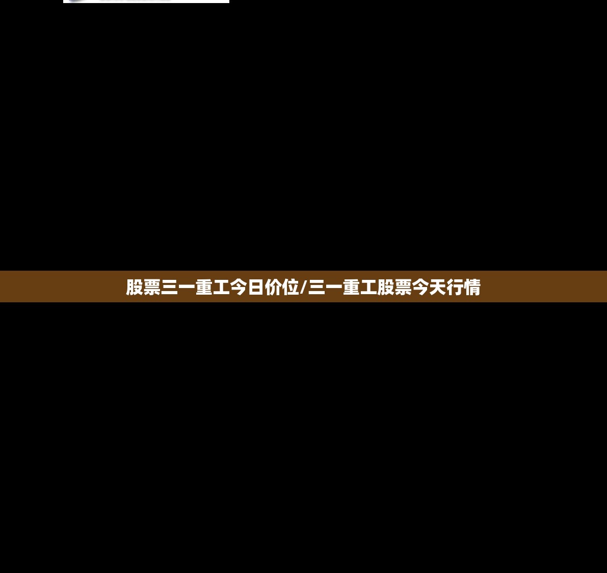 股票三一重工今日价位/三一重工股票今天行情 股票三一重工今日价位/三一重工股票今天行情