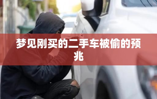 梦见刚买的二手车被偷的预兆