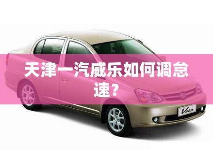 天津一汽威乐如何调怠速？