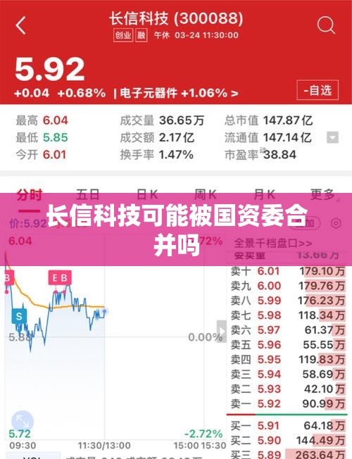 长信科技可能被国资委合并吗 长信科技可能被国资委合并吗