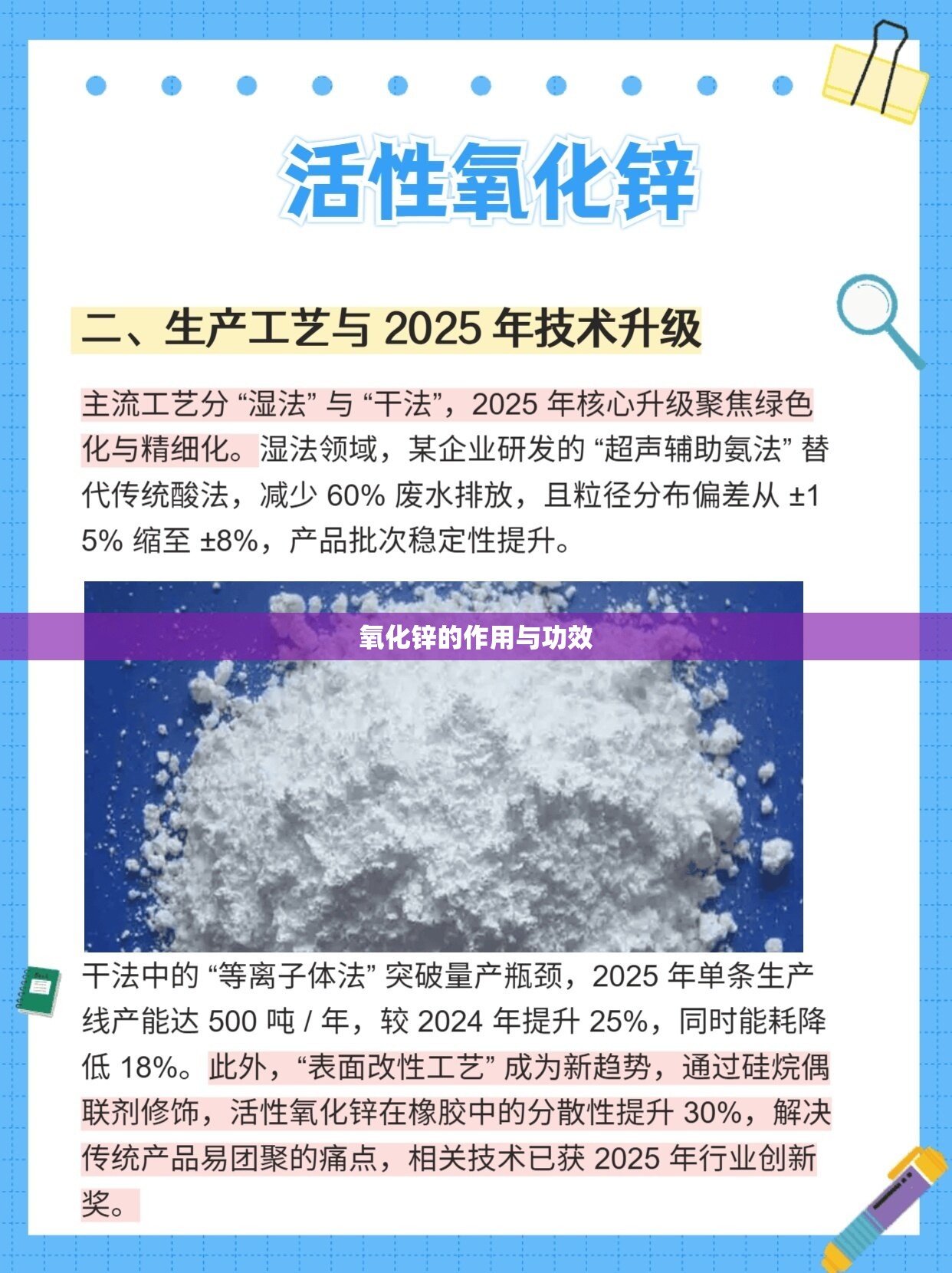 氧化锌的作用与功效(氧化锌的作用与功效是什么) 氧化锌的作用与功效(氧化锌的作用与功效是什么)