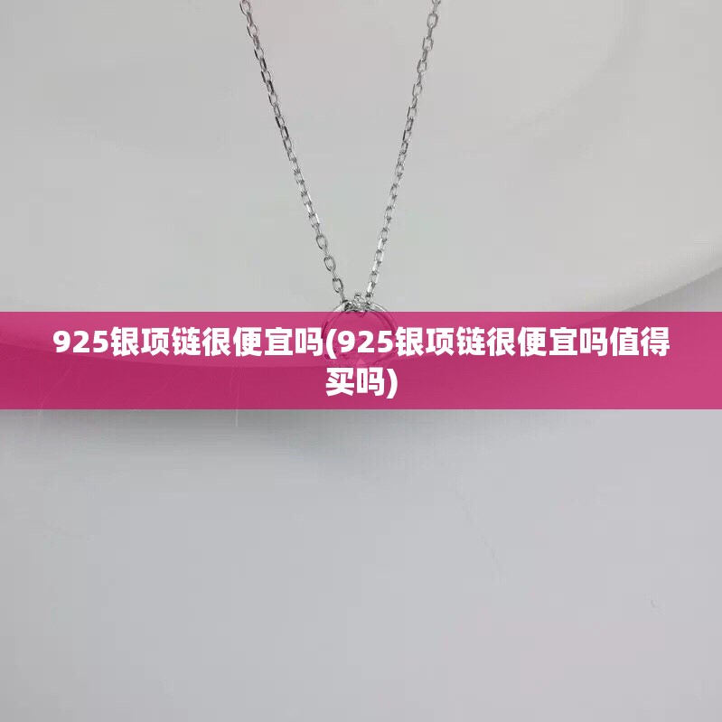 925银项链很便宜吗(925银项链很便宜吗值得买吗) 925银项链很便宜吗(925银项链很便宜吗值得买吗)