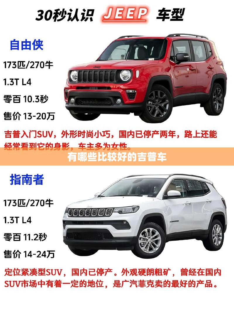 有哪些比较好的吉普车 有哪些比较好的吉普车
