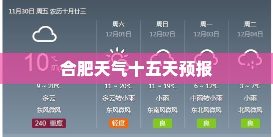 【合肥天气十五天预报,合肥天气预报15天查询结果 15】 【合肥天气十五天预报,合肥天气预报15天查询结果 15】