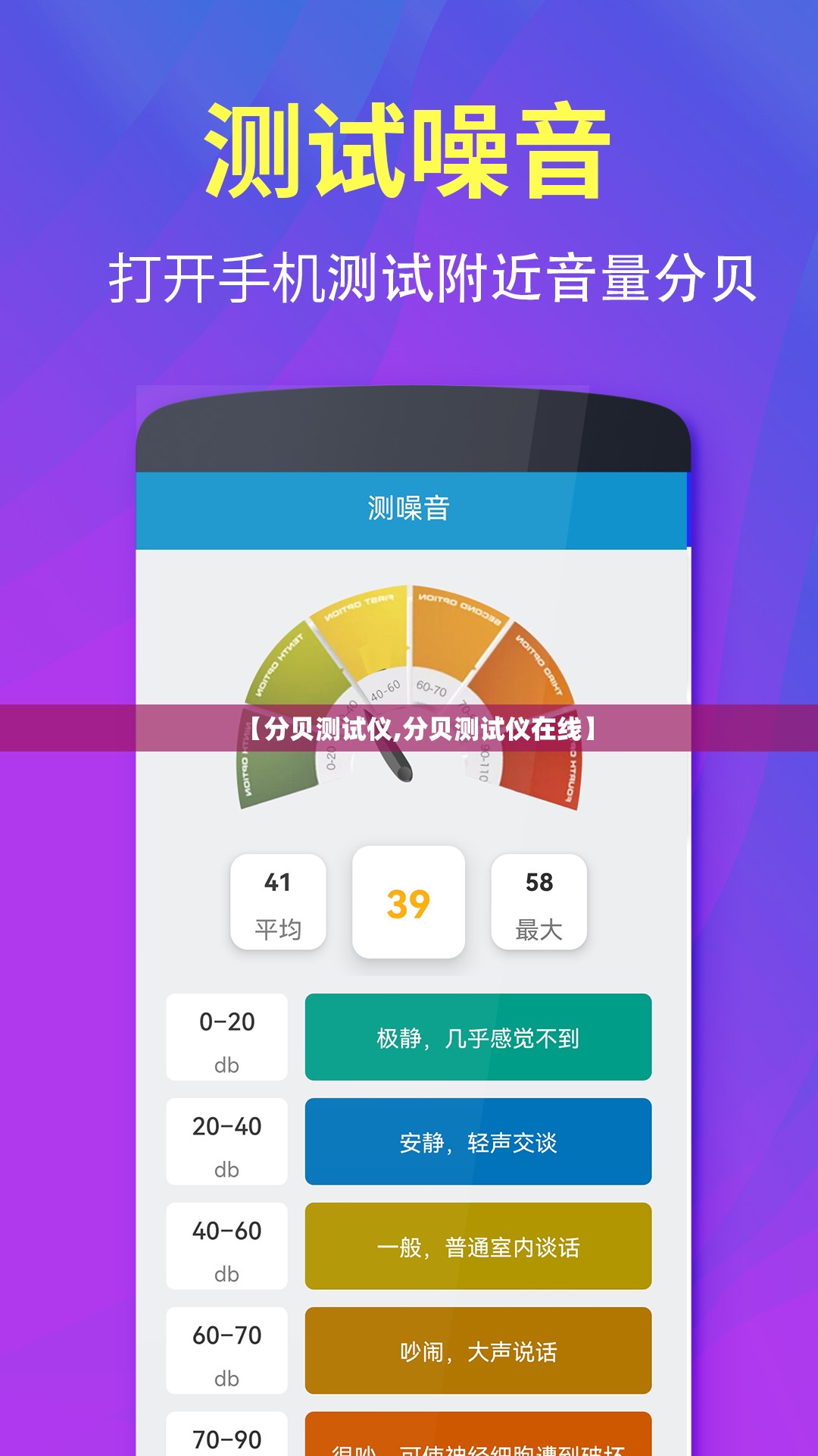 【分贝测试仪,分贝测试仪在线】