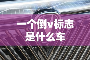 一个倒v标志是什么车