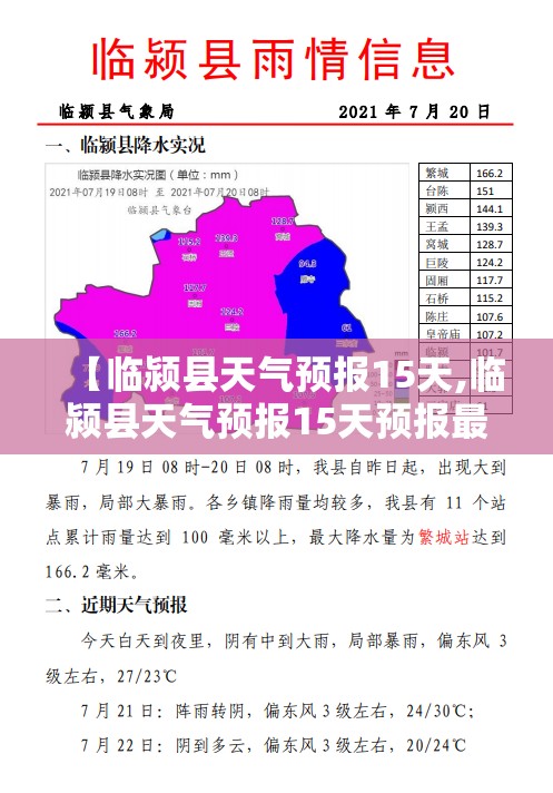 【临颍县天气预报15天,临颍县天气预报15天预报最新消息查询】 【临颍县天气预报15天,临颍县天气预报15天预报最新消息查询】