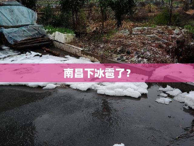 南昌下冰雹了? 南昌下冰雹了?