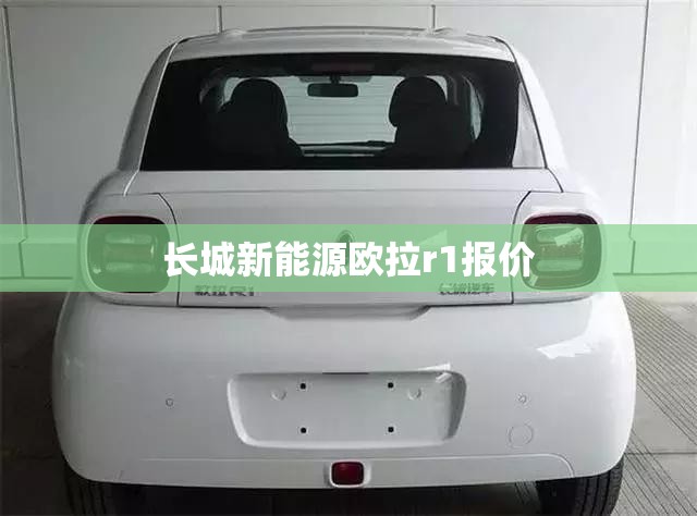 长城新能源欧拉r1报价