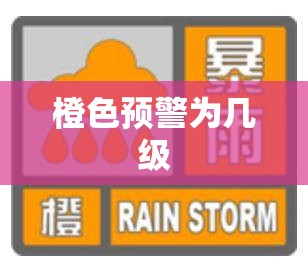 橙色预警为几级