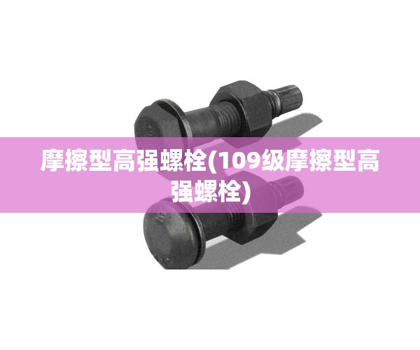 摩擦型高强螺栓(109级摩擦型高强螺栓)