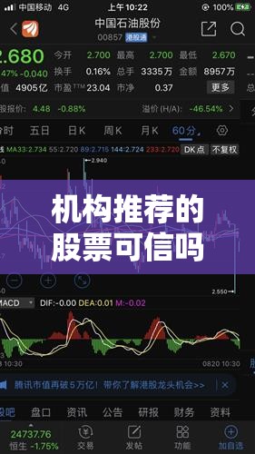 机构推荐的股票可信吗/机构推送的股票是真的吗? 机构推荐的股票可信吗/机构推送的股票是真的吗?