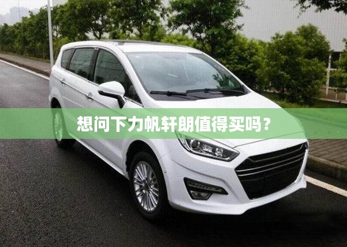 想问下力帆轩朗值得买吗? 想问下力帆轩朗值得买吗?