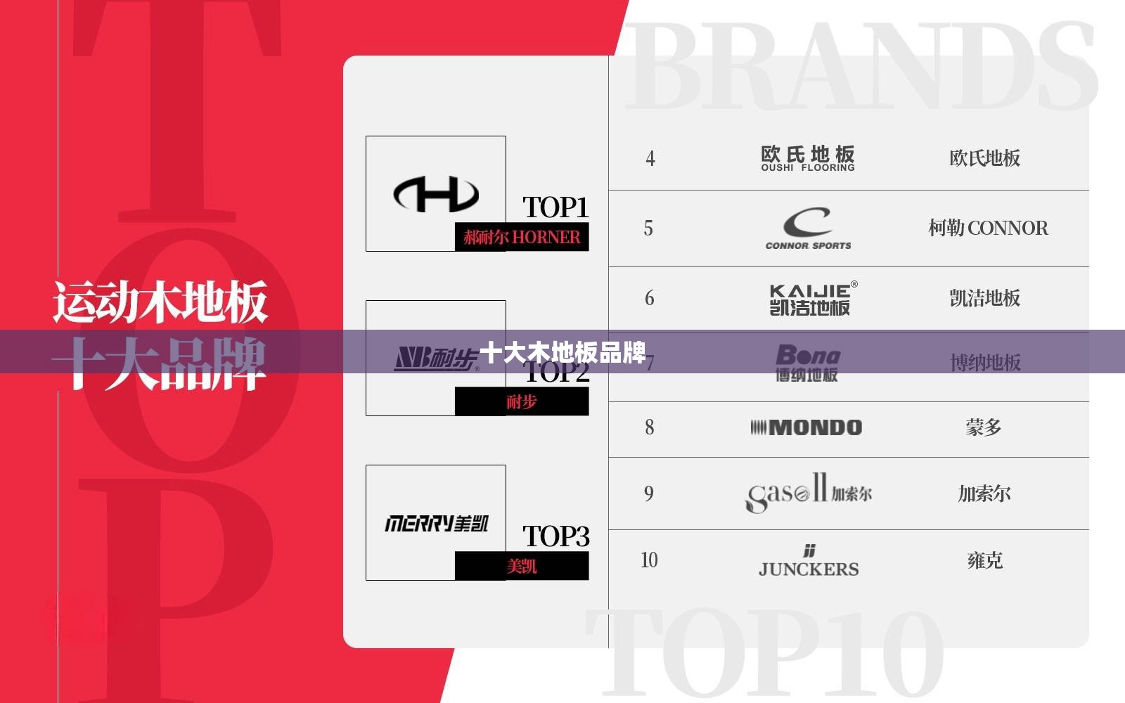 十大木地板品牌