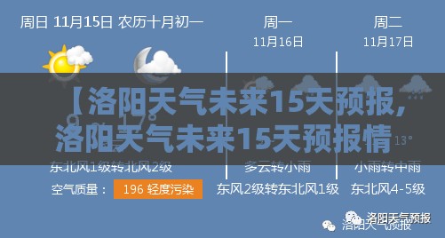 【洛阳天气未来15天预报,洛阳天气未来15天预报情况】 【洛阳天气未来15天预报,洛阳天气未来15天预报情况】