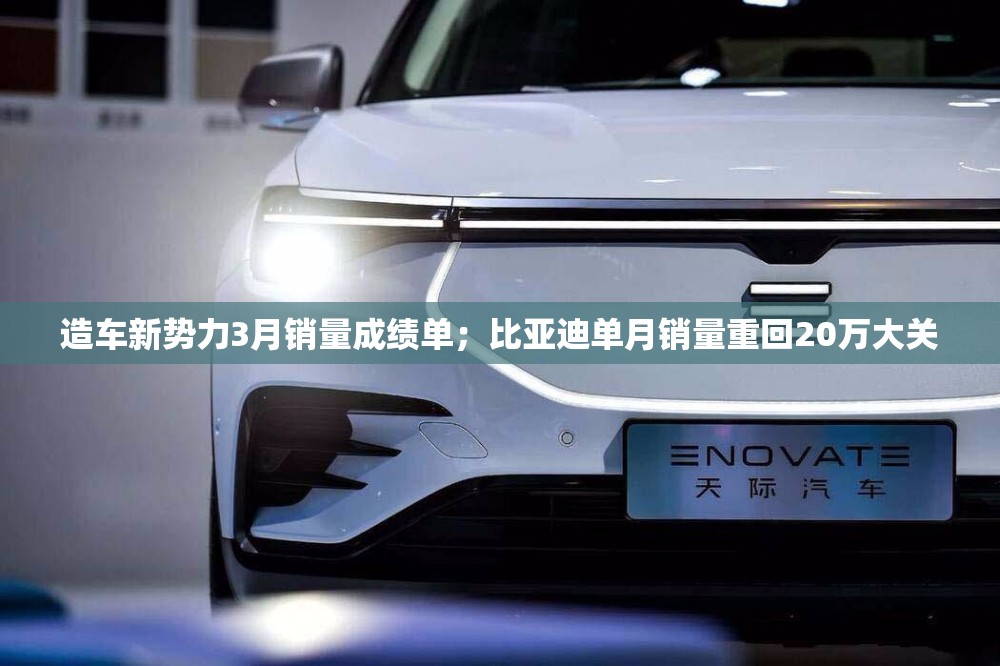造车新势力3月销量成绩单；比亚迪单月销量重回20万大关
