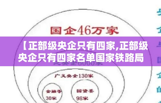 【正部级央企只有四家,正部级央企只有四家名单国家铁路局级别】 【正部级央企只有四家,正部级央企只有四家名单国家铁路局级别】